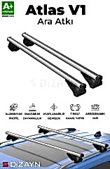S-Dizayn Citroen C5 Estate S-Bar Atlas V1 Ara Atkı Tavan Taşıyıcı Barı Gri 130 Cm 2008-2017 A+ Kalite