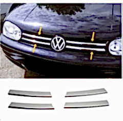 Volkswagen Golf Uyumlu 4 Ön Panjur Krom Parça