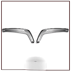 Fiat Doblo Uyumlu Ön Tampon Kaşı -2010 ABS Krom Parça