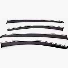 Sunplex CITROEN Uyumlu BERLINGO 2018 Sonrası Chrome Style 4 Lü Set Kromlu Cam Rüzgarlığı Ön Ve Arka Parça