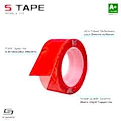 S-Dizayn Çift Taraflı Bant 25mm x 5 Metre Şeffaf Silikon VHB Bant A+Kalite