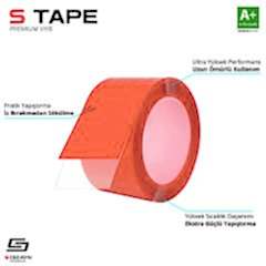 S-Dizayn Çift Taraflı Bant 50mm x 5 Metre Şeffaf Silikon VHB Bant A+Kalite