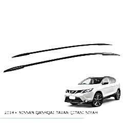 Nissan Qashqai 2014-2018 Tavan Çıtası Parlak Siyah