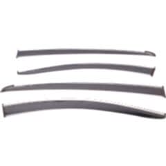 Sunplex FIAT Uyumlu LINEA 2006-2015 Arası Chrome Style 4 Lü Set Kromlu Cam Rüzgarlığı Ön Ve Arka Parça