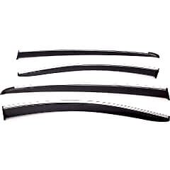 Sunplex HONDA Uyumlu CR-V 2016-2022 Arası Chrome Style 4 Lü Set Kromlu Cam Rüzgarlığı Ön Ve Arka Parça