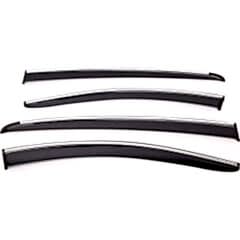 Sunplex HONDA Uyumlu CR-V 2022 Sonrası Chrome Style 4 Lü Set Kromlu Cam Rüzgarlığı Ön Ve Arka Parça