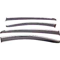 Sunplex NISSAN Uyumlu QASHQAI 2022 Sonrası Chrome Style 4 Lü Set Kromlu Cam Rüzgarlığı Ön Ve Arka Parça