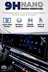 S-Dizayn Renault Megane 4 7 İnç 9H Nano Multimedya Ekran Koruyucu (PARLAK) 2016-2022 A+ Kalite