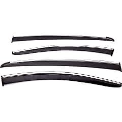 Sunplex OPEL Uyumlu COMBO 2019 Sonrası Chrome Style 4 Lü Set Kromlu Cam Rüzgarlığı Ön Ve Arka Parça