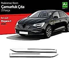 Renault Megane Uyumlu 5 Çamurluk Kromu -2020 Paslanmaz Çelik Parça