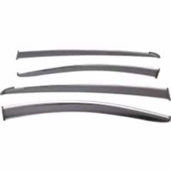 Sunplex RENAULT Uyumlu MEGANE IV 2016 Sonrası Chrome Style 4 Lü Set Kromlu Cam Rüzgarlığı Ön Ve Arka Parça