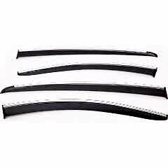 Sunplex TOGG Uyumlu T10X 2023 Sonrası Chrome Style 4 Lü Set Kromlu Cam Rüzgarlığı Ön Ve Arka Parça