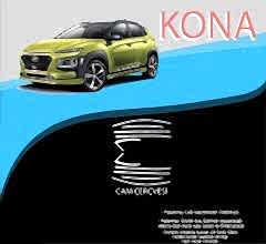 Hyundai Kona Uyumlu Krom Cam Çerçevesi 10 Parça Kona (2018+)