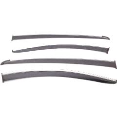 Sunplex TOYOTA Uyumlu COROLLA CROSS 2022 Sonrası Chrome Style 4 Lü Set Kromlu Cam Rüzgarlığı Ön Ve Arka Parça