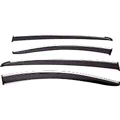 Sunplex VOLKSWAGEN Uyumlu GOLF 5-6-7 2003-2022 Arası Chrome Style 4 Lü Set Kromlu Cam Rüzgarlığı Ön Ve Arka Parça