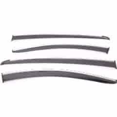 Sunplex VOLKSWAGEN Uyumlu TIGUAN 2016-2021 Arası Chrome Style 4 Lü Set Kromlu Cam Rüzgarlığı Ön Ve Arka Parça