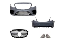 Mercedes W213 Uyumlu E Serisi Oem Amg Set (Ön Arka Tampon, Diamond Panjur, Egzozlar)