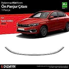S-Dizayn Fiat Egea Sedan Krom Ön Panjur Çıtası 2020 Üzeri Mat Krom