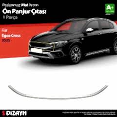 S-Dizayn Fiat Egea Cross Krom Ön Panjur Çıtası 2020 Üzeri Mat Krom