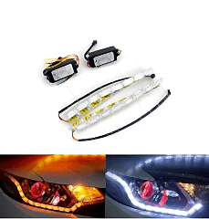 Gündüz Ledi Kayar Sinyalli Beyaz-Turuncu / Laam538-2