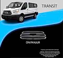 Ford Transit Uyumlu Krom Ön Panjur Krom Çıta 3 Parça. Parça Transit (2019+)