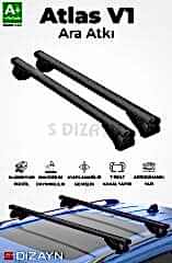 S-Dizayn Kia Carnival S-Bar Atlas V1 Ara Atkı Tavan Taşıyıcı Barı Siyah 130 Cm 2005-2014 A+ Kalite