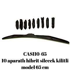 10 aparatlı hibrit silecek kilitli model 65 cm / CASI10-65