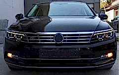 Volkswagen Passat Uyumlu B8 2015-2018 B8,5 Görünümlü LED Far (Double U)