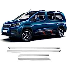 Peugeot Rifter Uyumlu Yan Kapı Çıtası -2019 Paslanmaz Çelik Parça