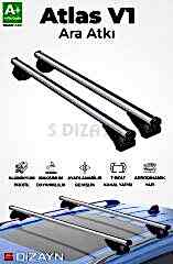 S-Dizayn Kia Soul S-Bar Atlas V1 Ara Atkı Tavan Taşıyıcı Barı Gri 130 Cm 2009-2014 A+ Kalite