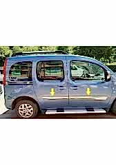 Renault Kangoo Uyumlu 2 Yan Kapı Çıtası -2008 Paslanmaz Çelik Parça