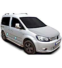 Volkswagen Caddy Uyumlu Yan Kapı Çıtası -2015 Paslanmaz Çelik Parça