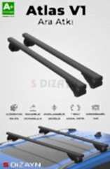 S-Dizayn Mazda CX-9 S-Bar Atlas V1 Ara Atkı Tavan Taşıyıcı Barı Siyah 130 Cm 2015 Üzeri A+ Kalite