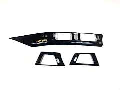 3 Serisi Uyumlu F30 Göğüslük Ve Menfez Kaplama Seti - Piano Black