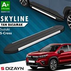 S-Dizayn Suzuki SX4 2 S-Cross Skyline Aluminyum Yan Basamak 173 Cm 2014-2021 A+ Kalite