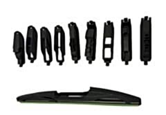 9 aparatlı hibrit arka silecek kilitli model 28 cm / CASI9-28