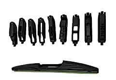 9 aparatlı hibrit arka silecek kilitli model 30 cm / CASI9-30