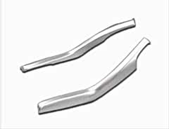 Honda Civic Uyumlu Fc5 2016-2020 Vites Konsol Çıta Kaplama- Silver (2 Parça - Sadece Direkler)