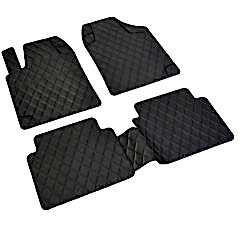 Peugeot 301 Havuzlu Universal 3D Paspas Havuzlu Pufi Diamond Siyah