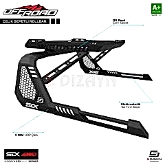 S-Dizayn SDX 4WD Off Road Ford Ranger 4 Sepetli Çelik Roll Bar V1 2023 Üzeri