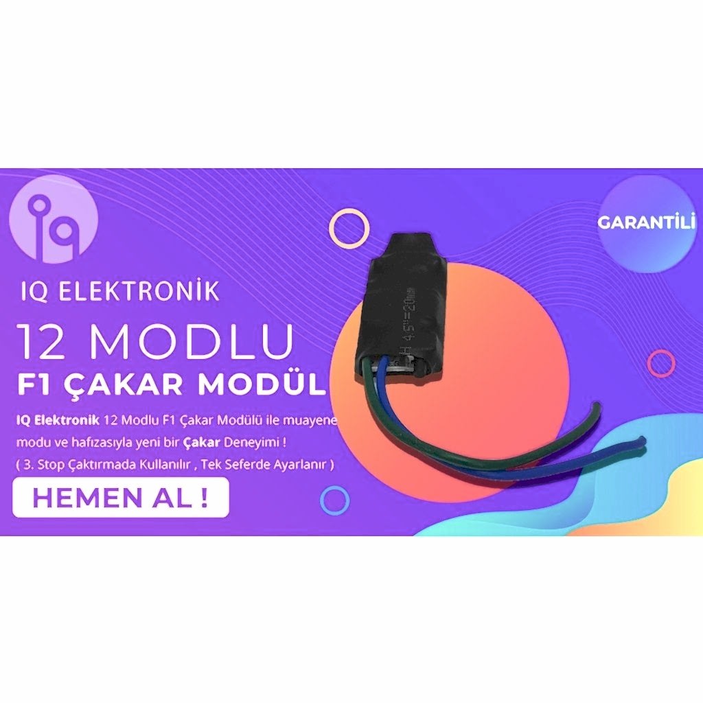 F1 Çakar Uyumlu Stop Modülü 12 Modlu İq Elektronik