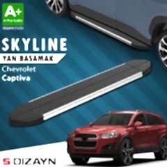 S-Dizayn Chevrolet Captiva Skyline Krom Yan Basamak 183 Cm 2006-2018 A+ Kalite