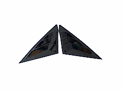 2022 Civic Uyumlu Kelebek Cam Kaplama - Piano Black