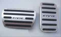 Honda Civic Uyumlu Fc5 Pedal Seti (Geçme Model) 2 Parça - Silver