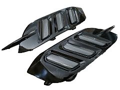 Honda Civic Uyumlu Fc5 2016-2021 Arka Sis 3 Çizgi Siyah- Piano Black