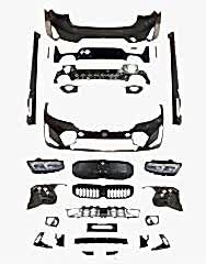 3 Serisi Uyumlu 2019+ G20 İçin 2022 + Facelift Body Kit (Ön-Arka-Yan-Panjur-Egzoz-Far) Parça