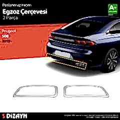 S-Dizayn Peugeot 508 Krom Egzoz Çıkışı 2 Prç. 2019 Üzeri