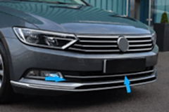 Volkswagen Uyumlu Passat B8 2019- Sis Farı Orta Çitası Paslanmaz Çelik