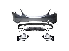 Mercedes W205 Uyumlu C Serisi Makyajlı Oem Amg Arka Tampon & Egzoz