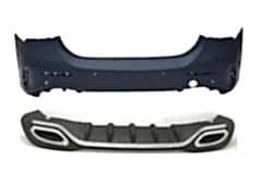 Mercedes W117 Uyumlu Cla Serisi Oem Amg Arka Tampon Egzoz